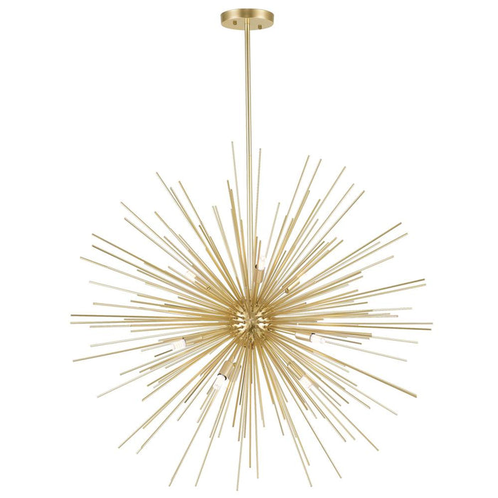 Savannah 9 Light Chandelier With Gold Leaf Finish | 1034P30-9-620