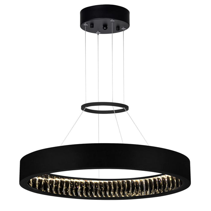 CWI Lighting Rosalina LED Chandelier With Matte Black Finish