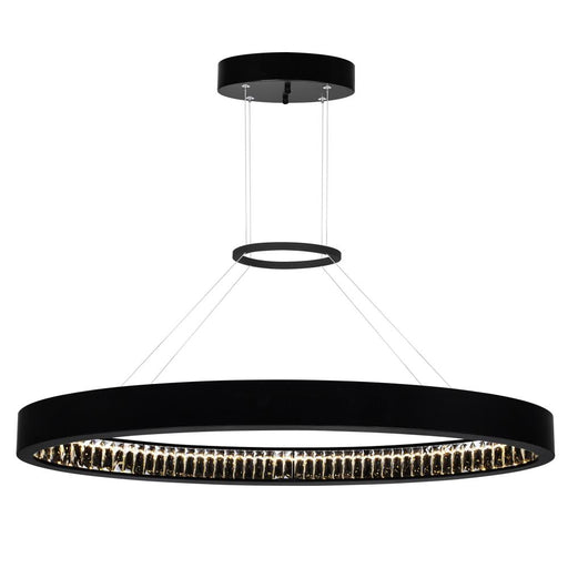 Rosalina Led Chandelier With Matte Black Finish | 1040P42-101-O