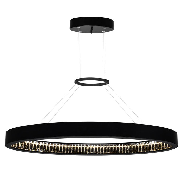 Rosalina Led Chandelier With Matte Black Finish | 1040P42-101-O