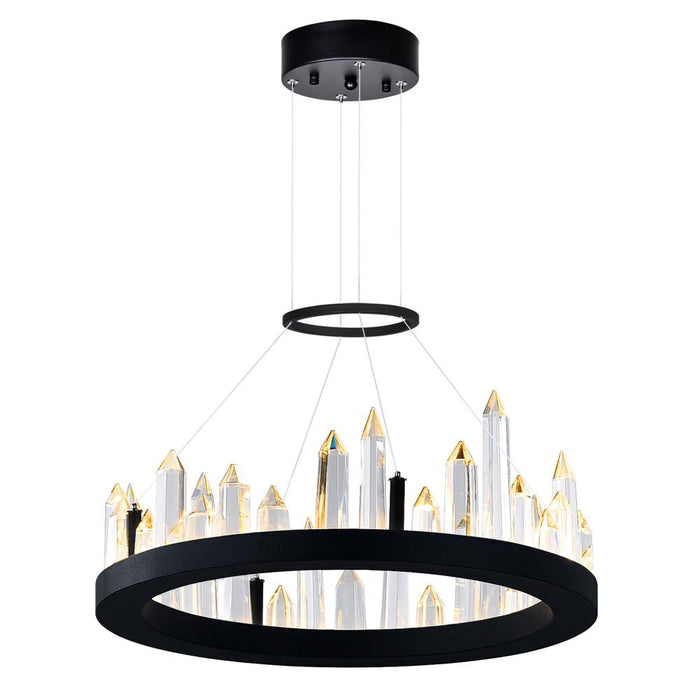 CWI Lighting Juliette LED Chandelier With Black Finish