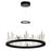 CWI Lighting Juliette LED Chandelier With Black Finish