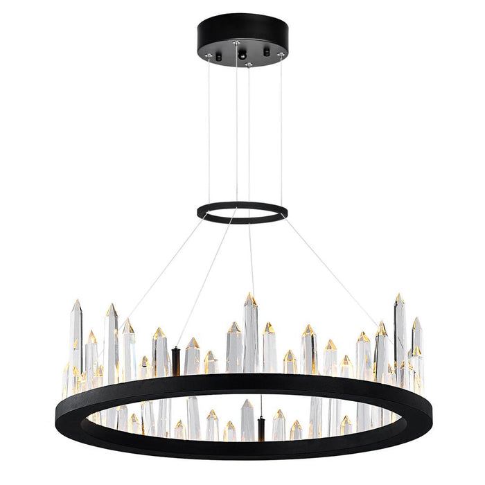 CWI Lighting Juliette LED Chandelier With Black Finish