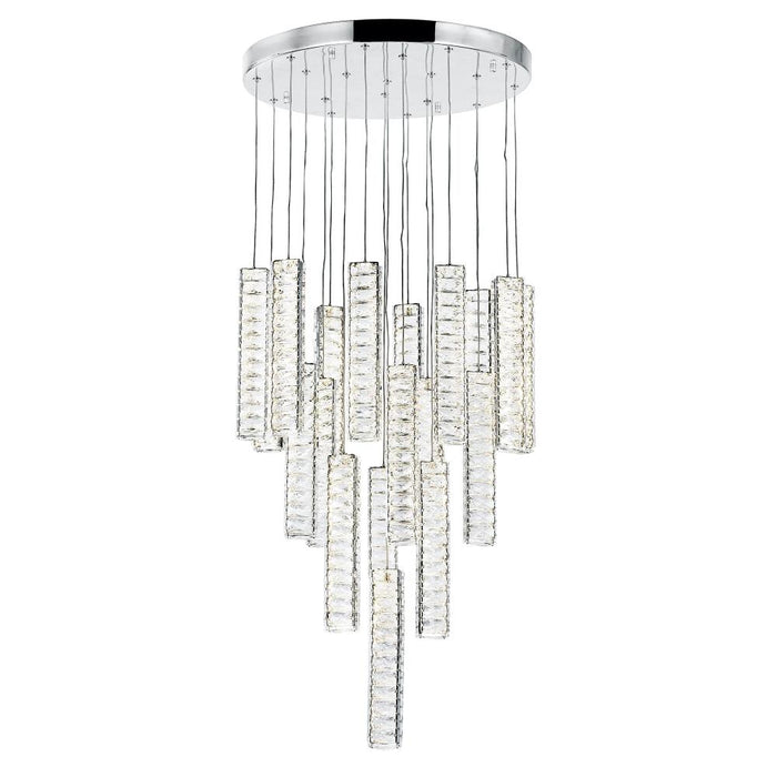 CWI Lighting Celina LED Chandelier With Chrome Finish