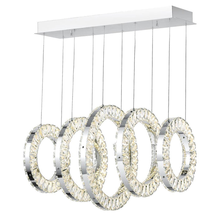 Celina Led Chandelier With Chrome Finish | 1046P26-5-601-RC