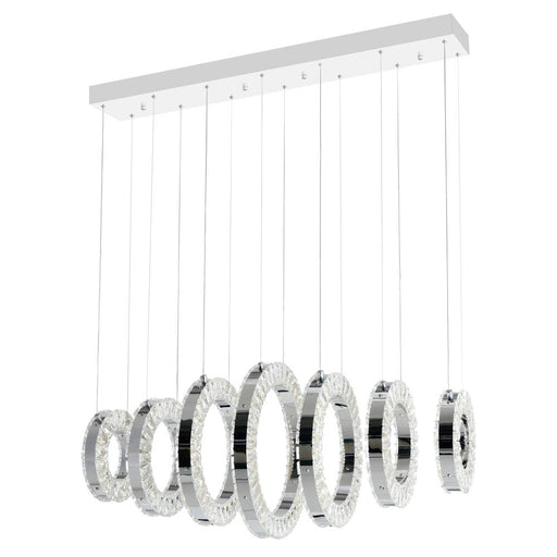 Celina Led Chandelier With Chrome Finish | 1046P37-7-601-RC