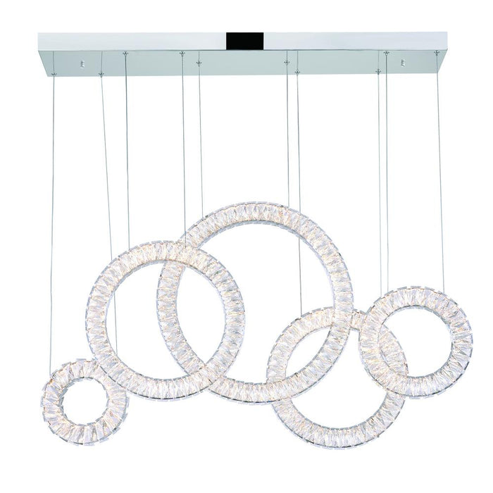Celina Led Chandelier With Chrome Finish | 1046P43-5-601-RC