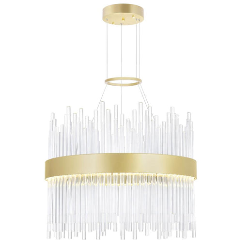CWI Lighting Genevieve LED Chandelier With Medallion Gold Finish