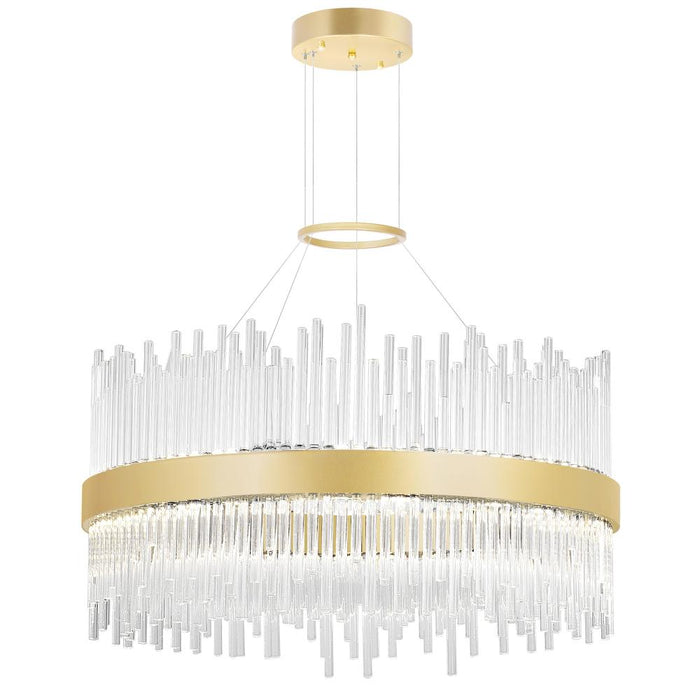 Genevieve Led Chandelier With Medallion Gold Finish | 1063P24-169
