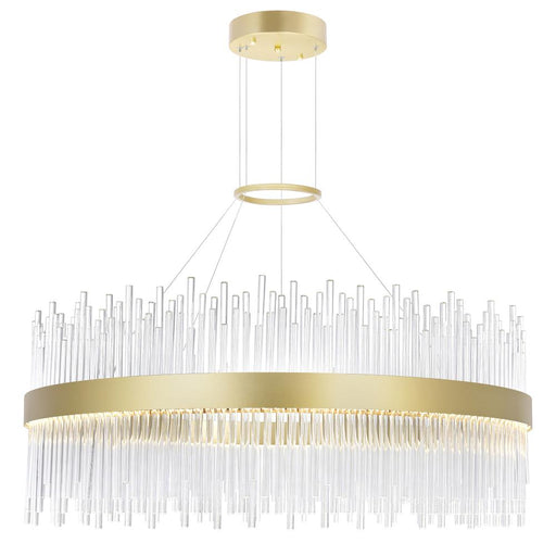 Genevieve Led Chandelier With Medallion Gold Finish | 1063P32-169