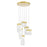 Carolina Led Chandelier With Gold Leaf Finish | 1090P16-6-620