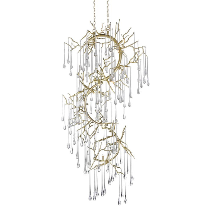 CWI Lighting Anita 12 Light Chandelier With Gold Leaf Finish