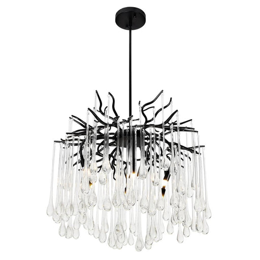 Anita 6 Light Chandelier With Black Finish | 1094P26-6-101