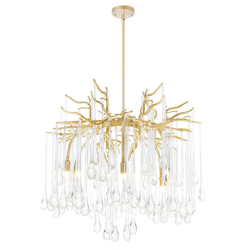 Anita 6 Light Chandelier With Gold Leaf Finish | 1094P26-6-620