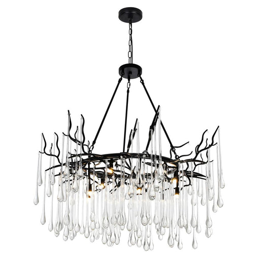 Anita 12 Light Chandelier With Black Finish | 1094P43-12-101