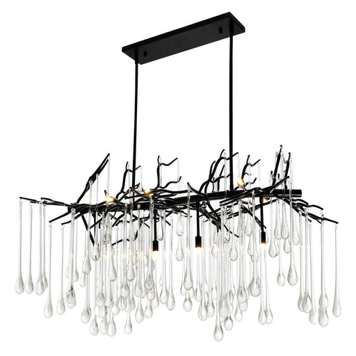 Anita 10 Light Chandelier With Black Finish | 1094P47-10-101