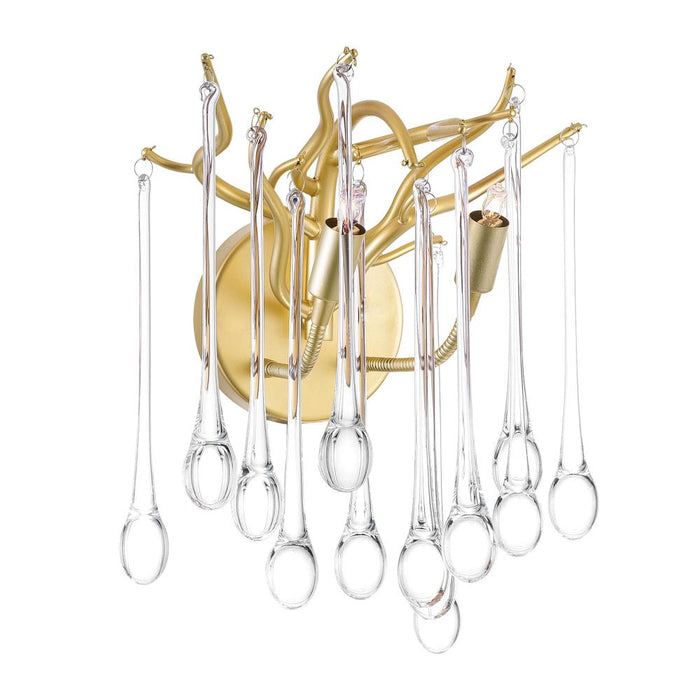 Anita 2 Light Wall Sconce With Gold Leaf Finish | 1094W10-2-620