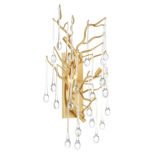 CWI Lighting Anita 3 Light Wall Sconce With Gold Leaf Finish