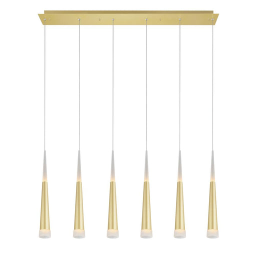 CWI Lighting Andes LED Pool Table Light With Satin Gold Finish
