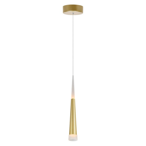 Andes Led Down Mini Pendant With Satin Gold Finish | 1103P5-1-602