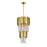 Deco 4 Light Down Mini Chandelier With Medallion Gold Finish | 1112P12-4-169