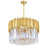 CWI Lighting Deco 7 Light Down Chandelier With Medallion Gold Finish