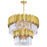 CWI Lighting Deco 12 Light Down Chandelier With Medallion Gold Finish