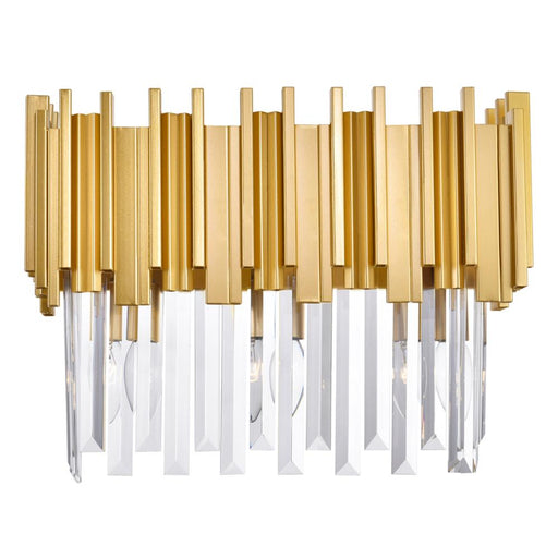 Deco 3 Light Vanity Light With Medallion Gold Finish | 1112W17-3-169