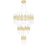 CWI Lighting Orgue 123 Light Chandelier With Satin Gold Finish