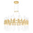 CWI Lighting Orgue 72 Light Chandelier With Satin Gold Finish