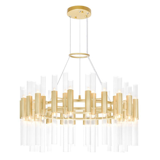 CWI Lighting Orgue 72 Light Chandelier With Satin Gold Finish