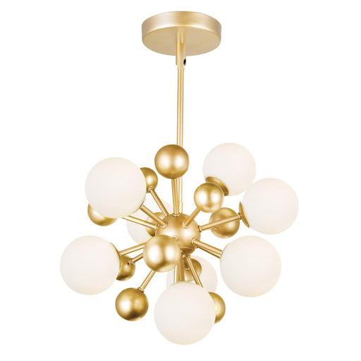 CWI Lighting Element 8 Light Chandelier With Sun Gold Finish