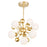 Element 8 Light Chandelier With Sun Gold Finish | 1125P16-8-268