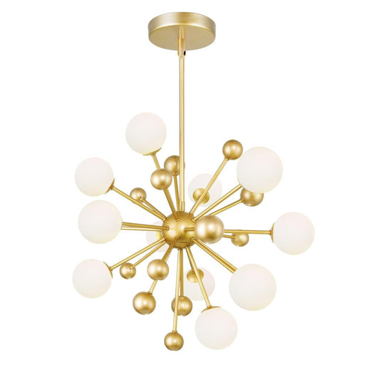 CWI Lighting Element 11 Light Chandelier With Sun Gold Finish