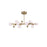 CWI Lighting Element 10 Light Chandelier With Sun Gold Finish