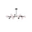 CWI Lighting Element 10 Light Chandelier With Polished Nickel Finish