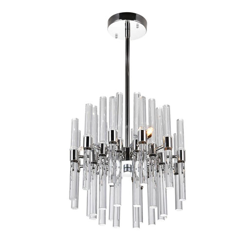 CWI Lighting Miroir 6 Light Mini Chandelier With Polished Nickel Finish