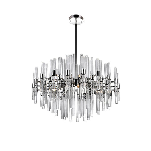 CWI Lighting Miroir 10 Light Chandelier With Polished Nickel Finish