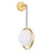 Da Vinci 1 Light Wall Light With Brass Finish | 1153W9-1-169