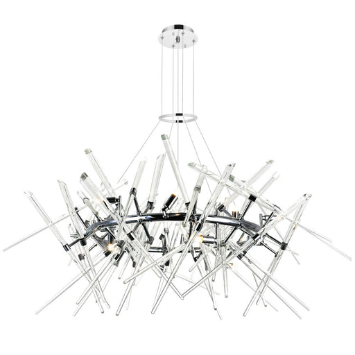 CWI Lighting Icicle 12 Light Chandelier With Chrome Finish