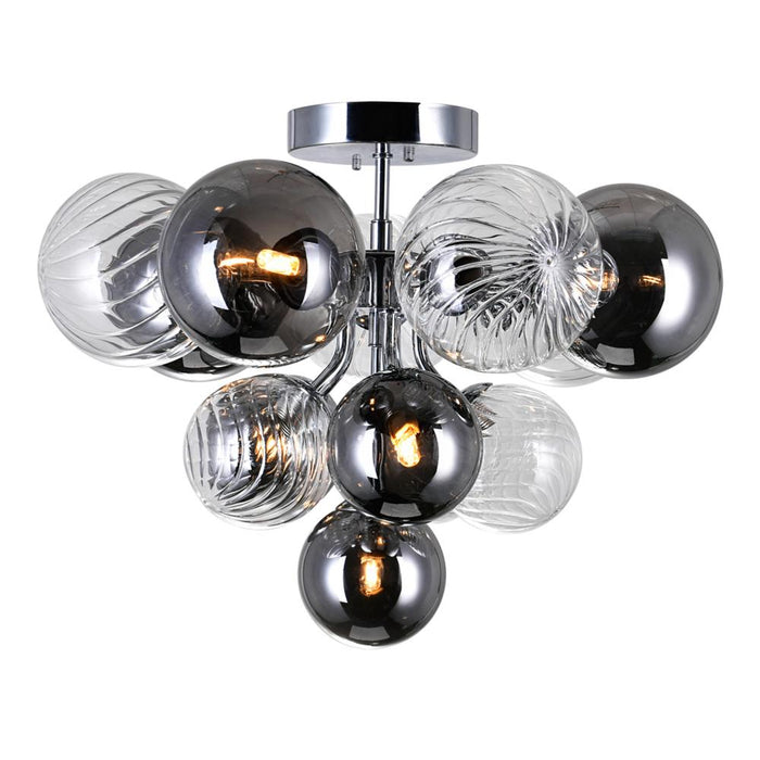 Pallocino 6 Light Flush Mount With Chrome Finish | 1205C16-6-601