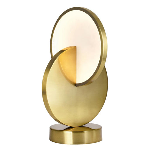 CWI Lighting Tranche LED Lamp With Brushed Brass Finish