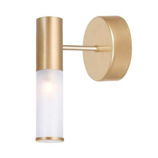 CWI Lighting Pipes 1 Light Sconce With Sun Gold Finish