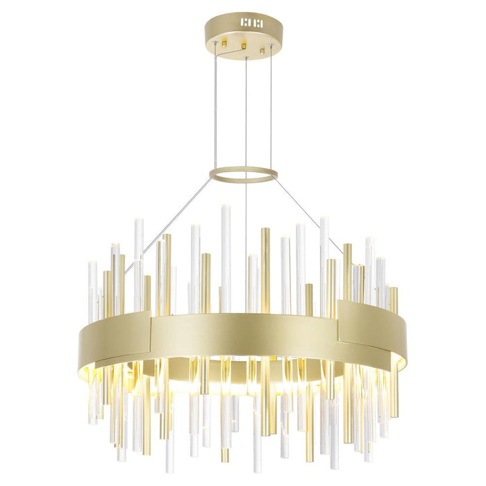 Millipede 20 In Led Satin Gold Chandelier | 1245P20-602