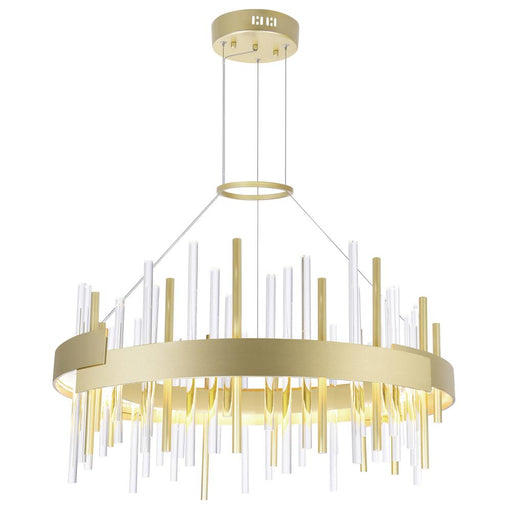 Millipede 26 In Led Satin Gold Chandelier | 1245P26-602