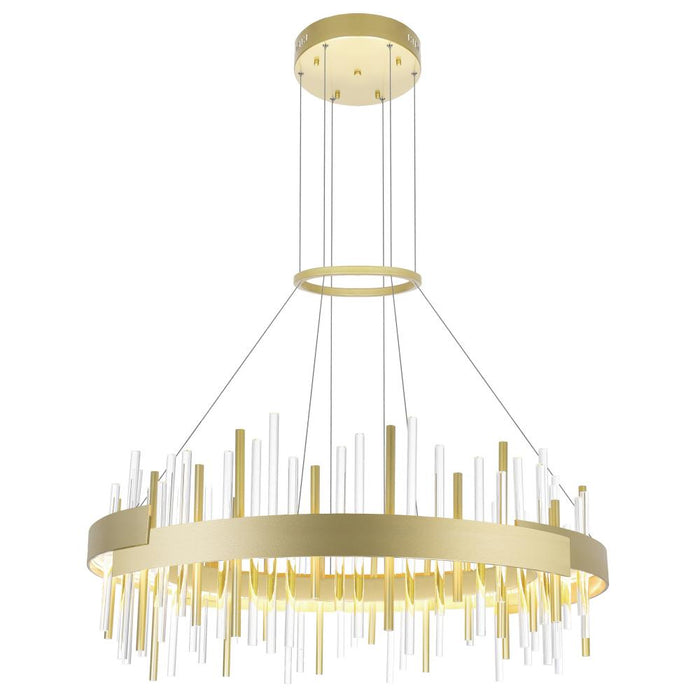 Millipede 32 In Led Satin Gold Chandelier | 1245P32-602