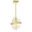CWI Lighting Millipede 8 in LED Satin Gold Mini Pendant
