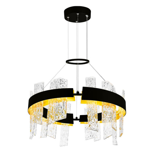 CWI Lighting Guadiana 24 in LED Black Chandelier