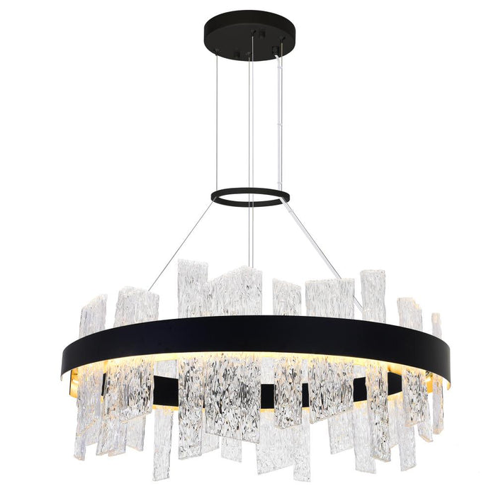 Guadiana 32 In Led Black Chandelier | 1246P32-101