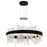 CWI Lighting Guadiana 32 in LED Black Chandelier